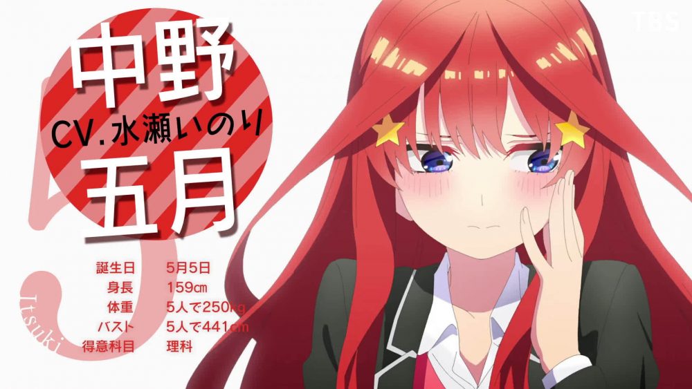 1月新番：《五等分的新娘∬》第二季PV “五月ver” 公布