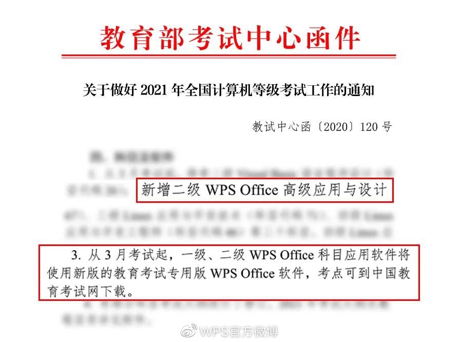 国产办公软件WPS进入全国计算机二级考试:明年3月实施插图 国产软件WPS进入全国计算机二级考试 明年3月实施