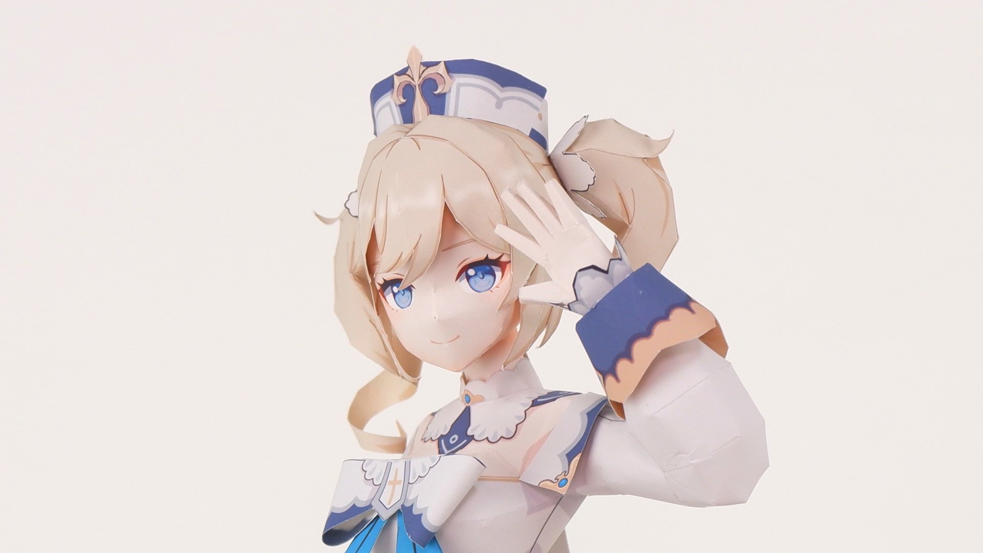 高玩设计原神“芭芭拉”3D纸模，还原度100%！