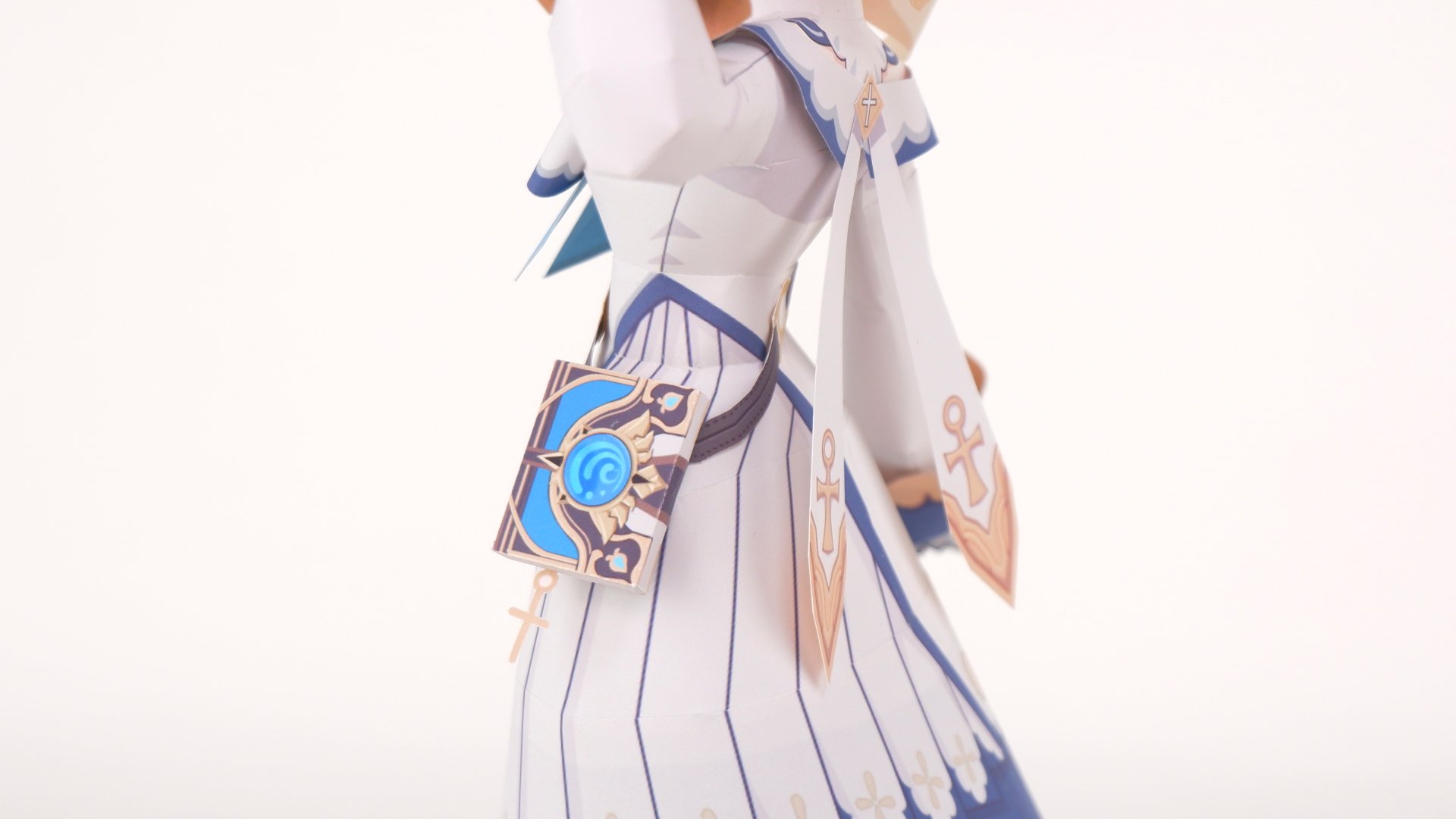 高玩设计原神“芭芭拉”3D纸模，还原度100%！