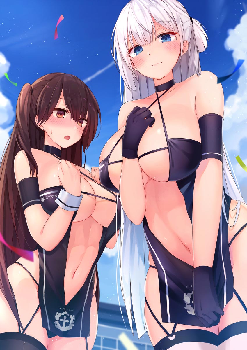 每日好图：大大大！#P站#同人插画精选#碧蓝航线【画师：うーろん汰】