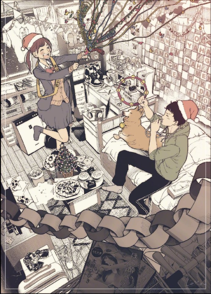 圣诞小漫画♂