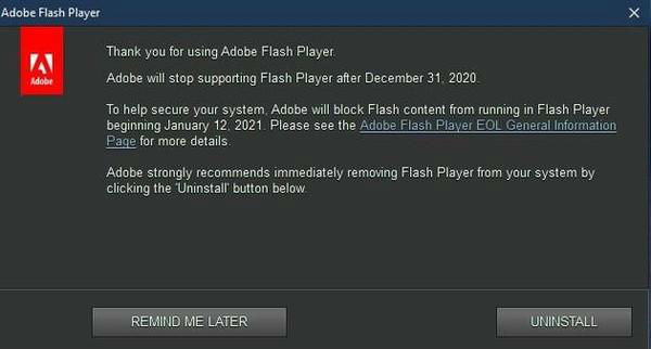 再见“Flash”!微软确认将删除WIN10的FlashPlayer插图 将成历史!Win10下一次更新将强制删除Flash Player