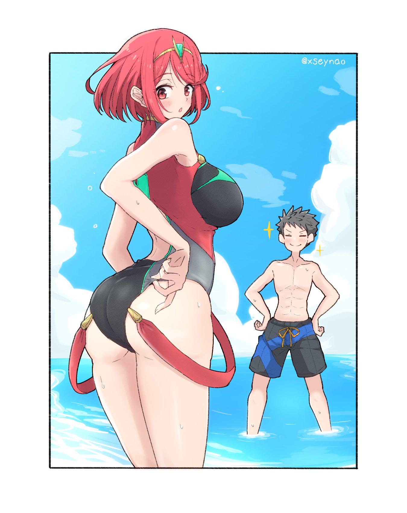 每日好图：“异度之刃2” 同人图精选②【画师：もちもち】