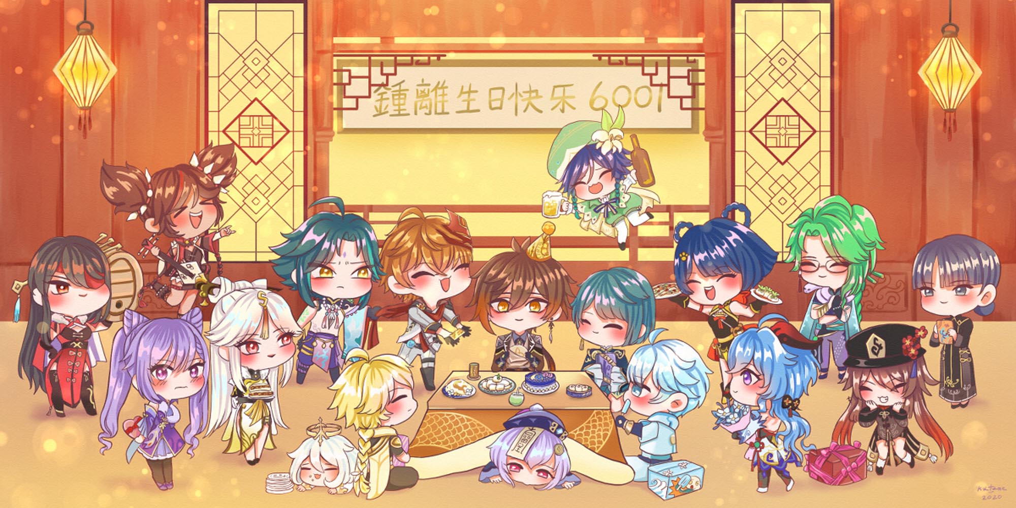 每日好图：原神同人图#Pixiv插画精选#晚安原神【1月4日新】