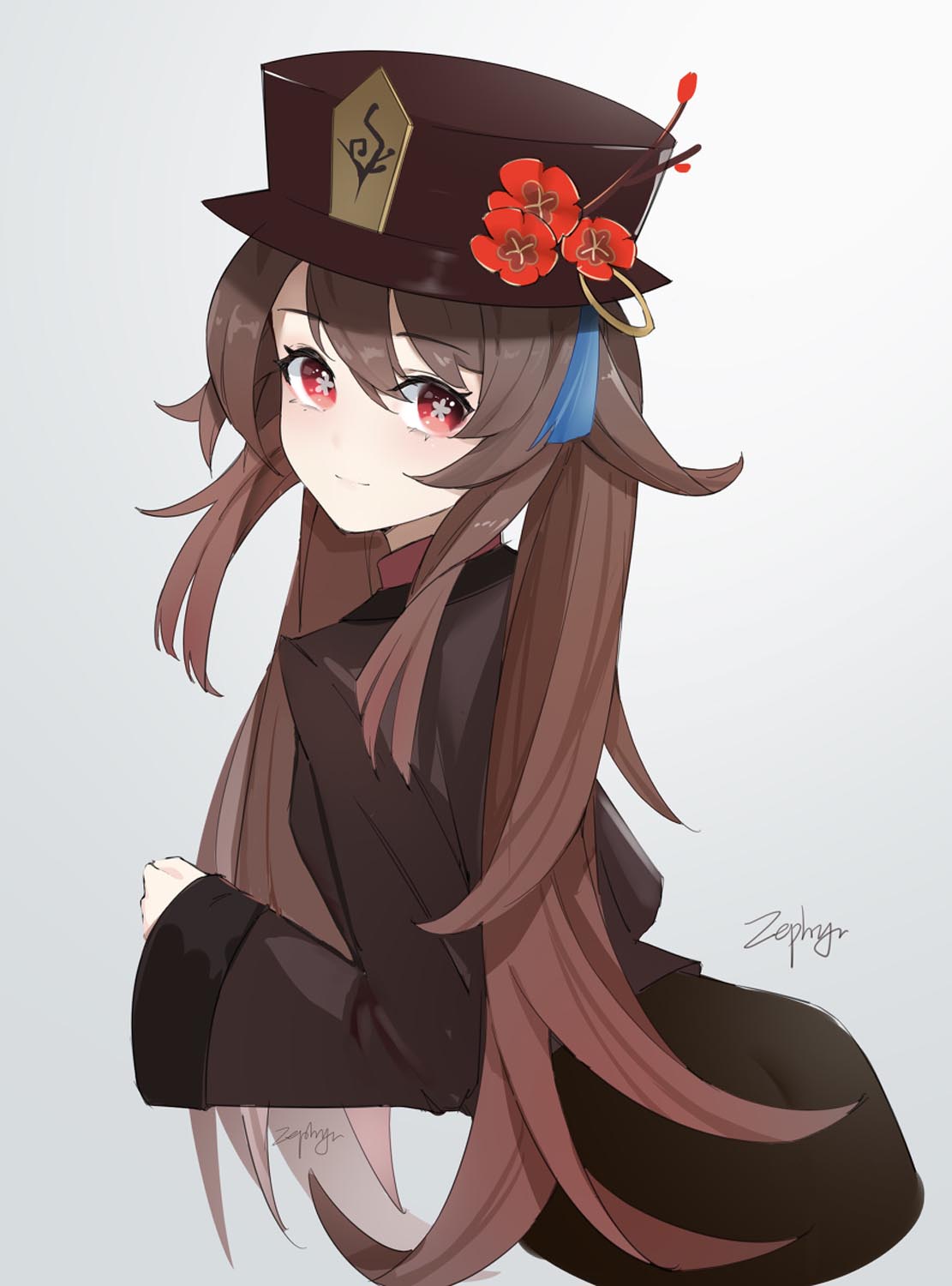每日好图：原神#胡桃同人图#往生堂堂主#P站
