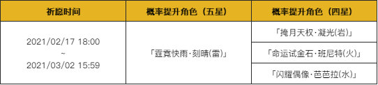 原神1.3版本「明霄升海平」全部活动与福利一览插图8 原神1.3版本「明霄升海平」全部活动与福利一览