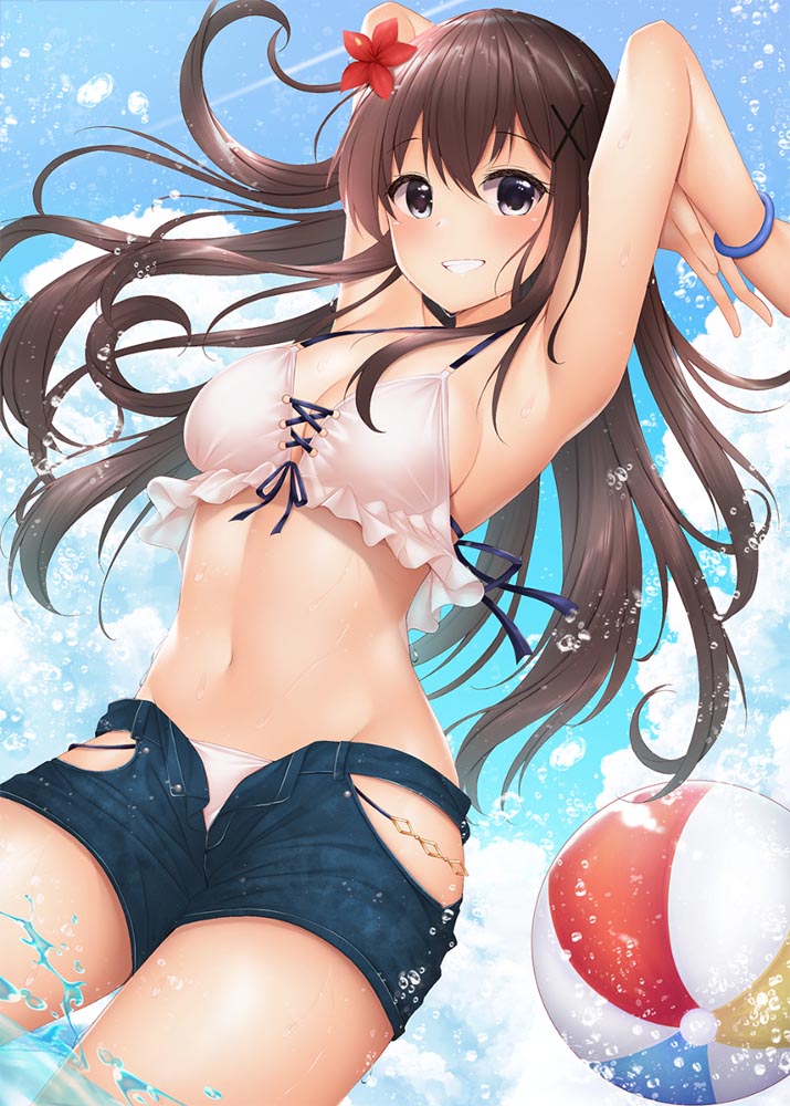 每日好图：P站#二次元美少女插画精选#小裤裤【みなとおじたん】