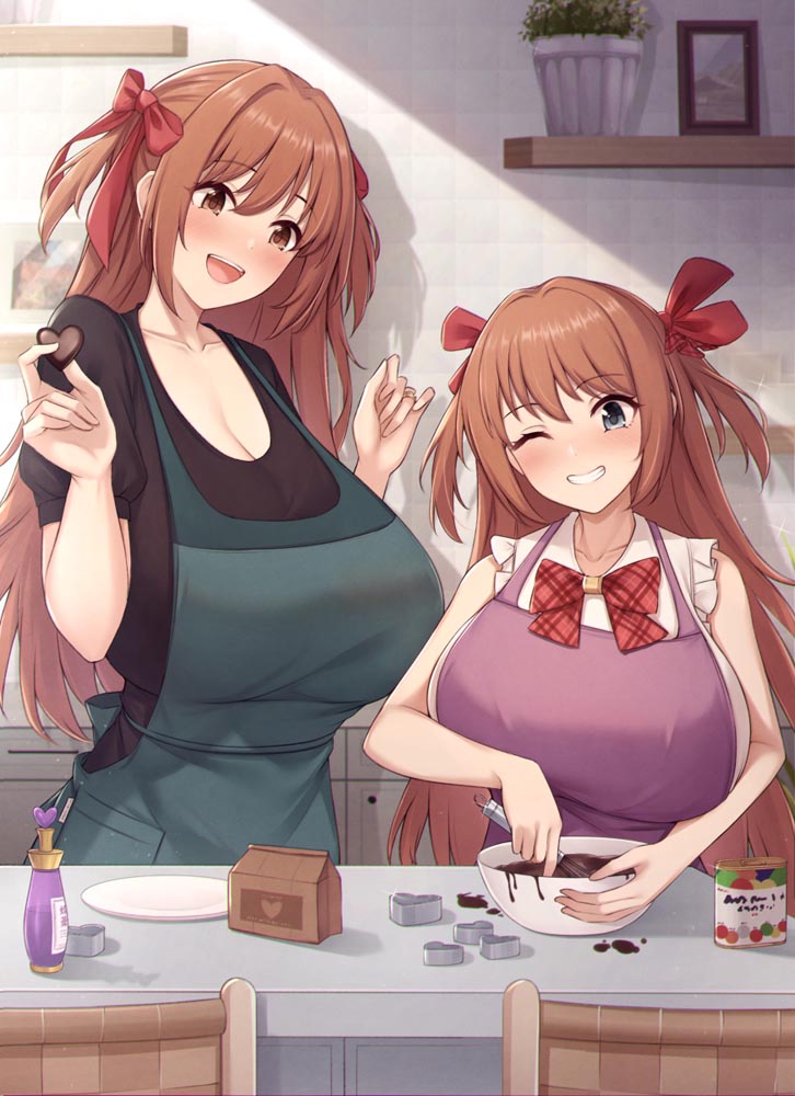 每日好图：“实在是太大了”#二次元巨乳美少女#P站大神【画师：缶子牧場】