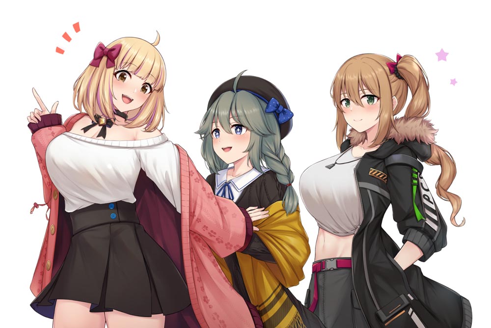 每日好图：“实在是太大了”#二次元巨乳美少女#P站大神【画师：缶子牧場】
