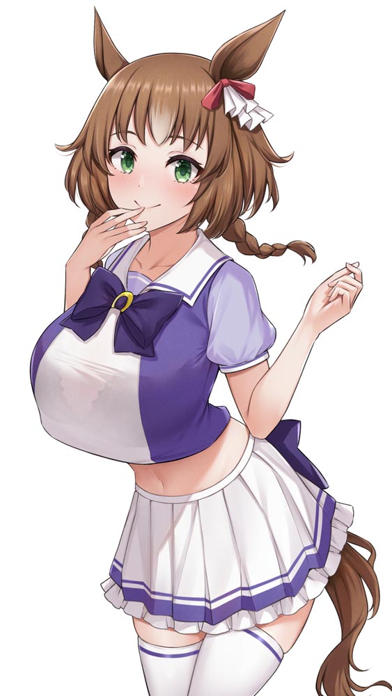 每日好图：“实在是太大了”#二次元巨乳美少女#P站大神【画师：缶子牧場】