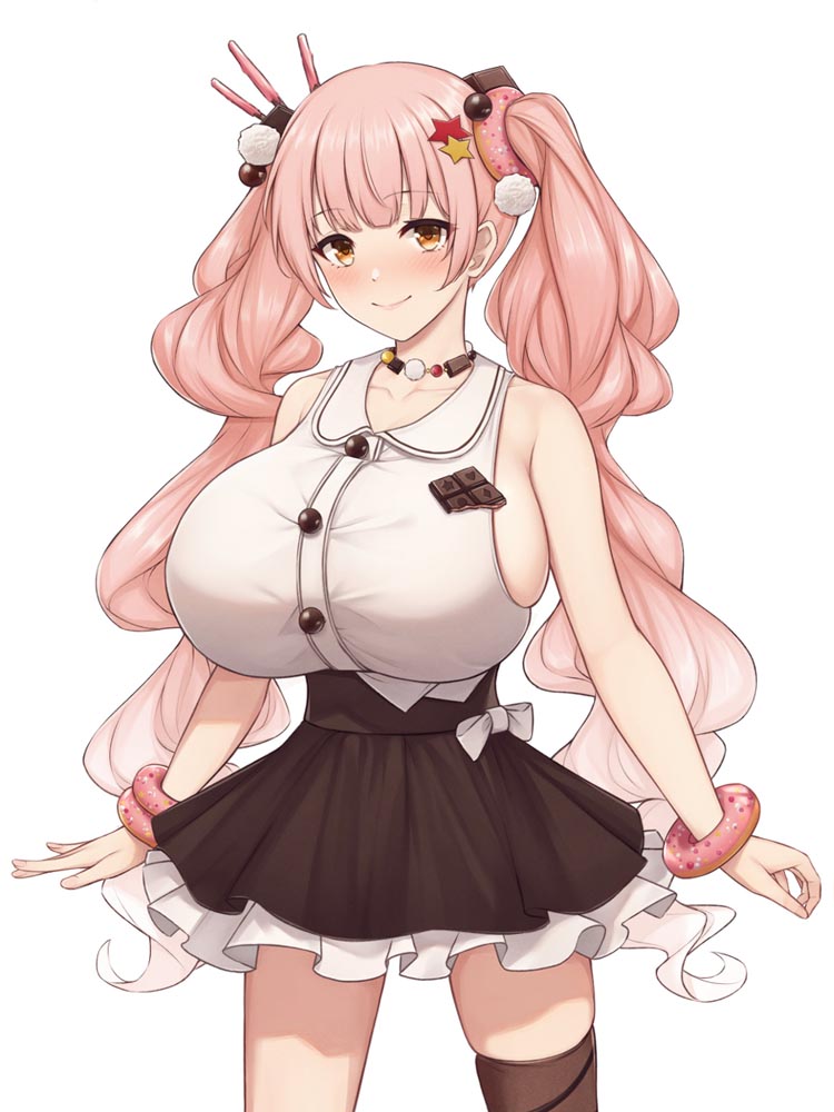 每日好图：“实在是太大了”#二次元巨乳美少女#P站大神【画师：缶子牧場】