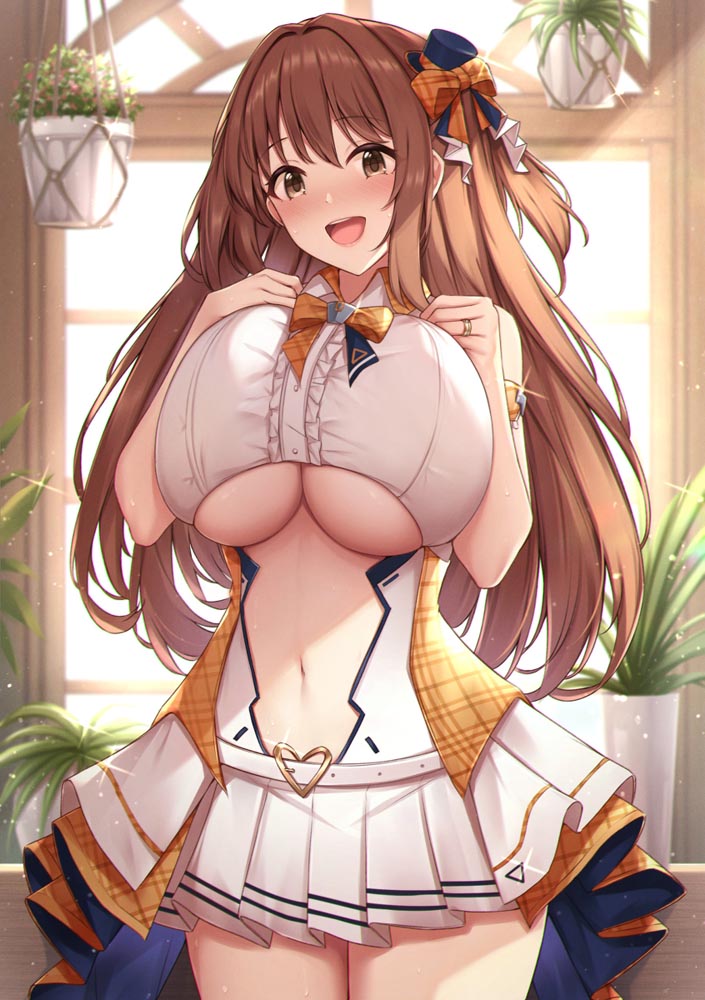 每日好图：“实在是太大了”#二次元巨乳美少女#P站大神【画师：缶子牧場】