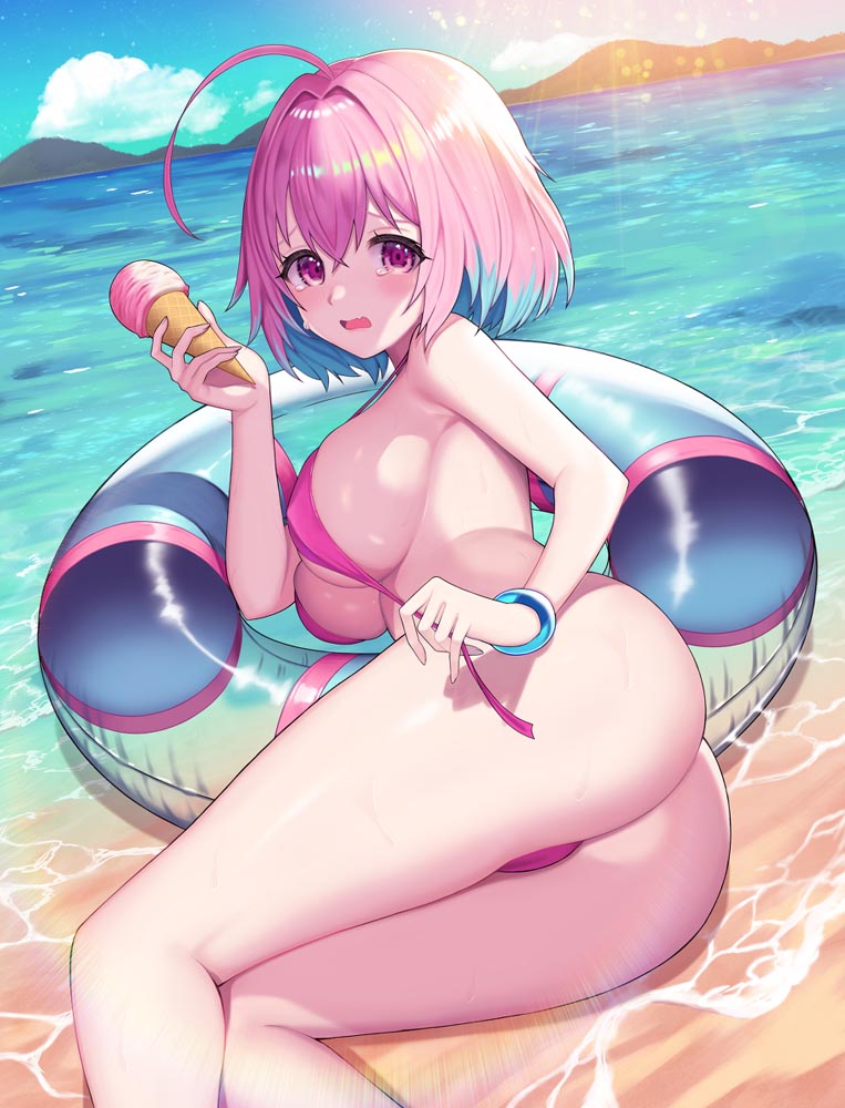 每日好图：二次元美乳美臀#动漫美少女性感图片【画师：YuRi】