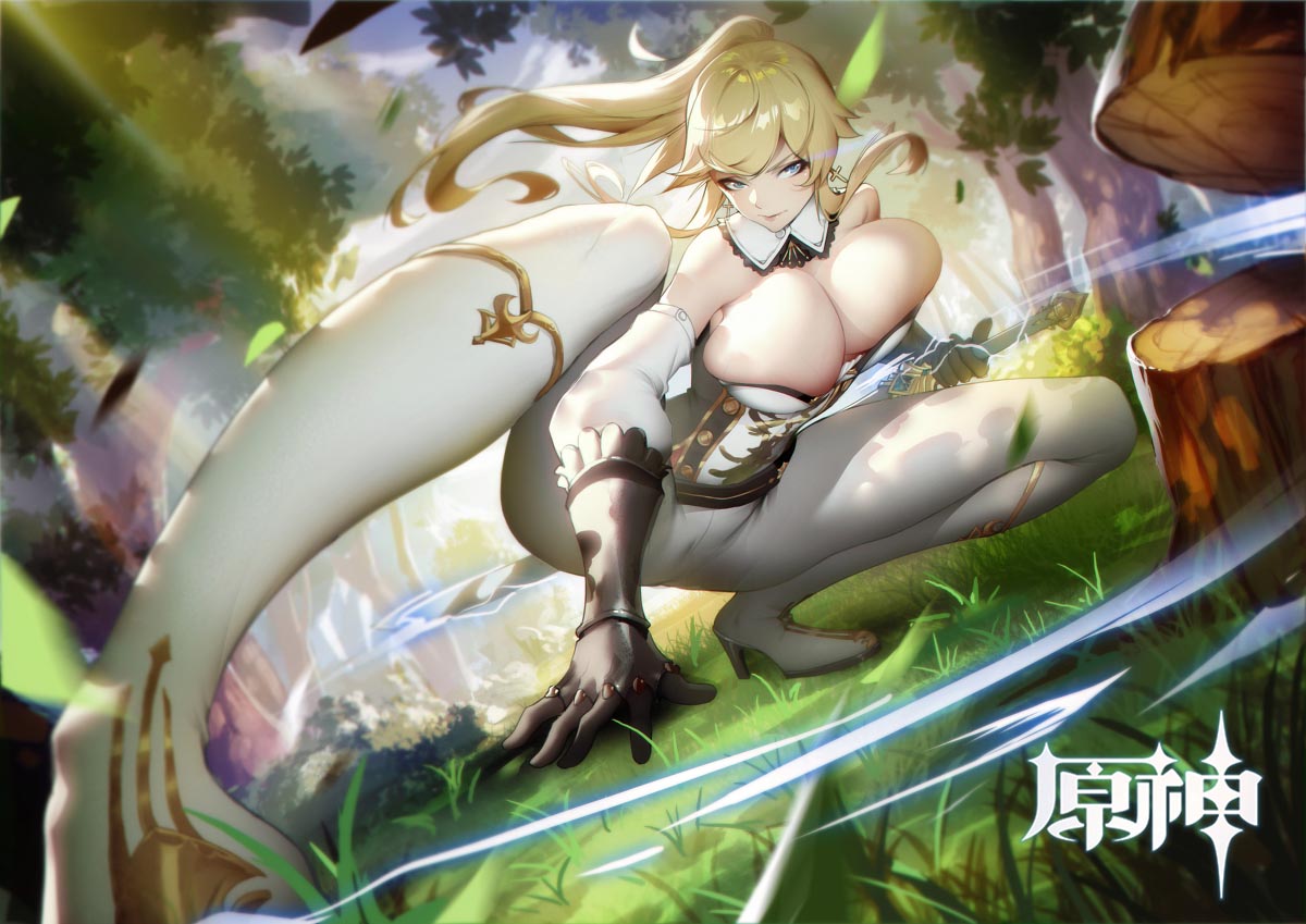 二次元美少女同人插画#午安原神【210519】