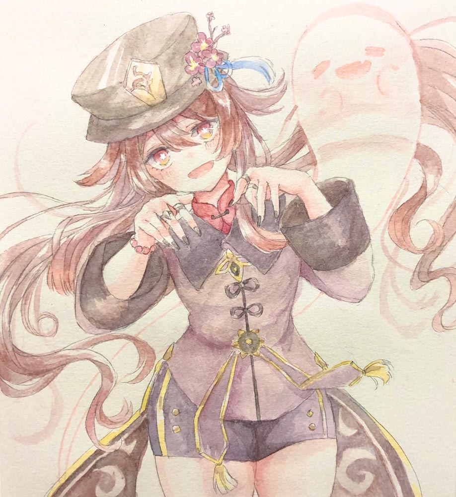 二次元美少女同人插画#晚安原神【210519】