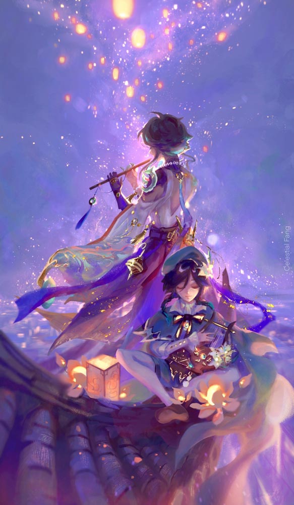 二次元美少女同人图#午安原神【210529】