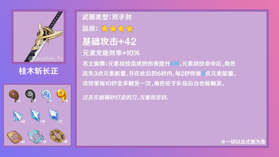 原神内鬼:2.0版本稻妻 5种 新锻造武器 所需材料一览插图3 原神内鬼:2.0版本稻妻 5种 新锻造武器 所需材料一览