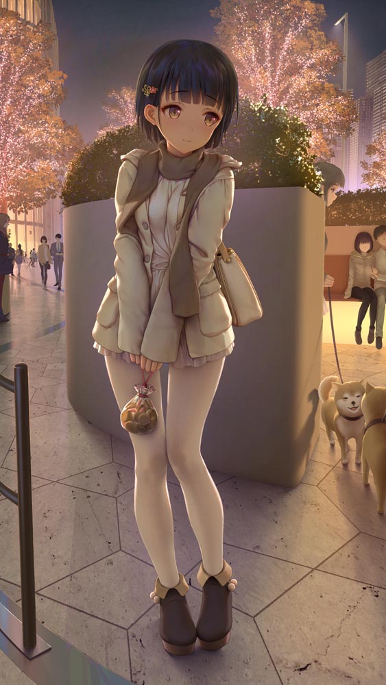 每日好图：二次元白丝捆绑紧缚拘束插画【画师ひみつ】