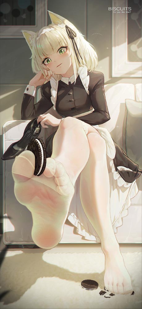每日好图：二次元足控美图#白丝裸足捆绑拘束【画师ICECAKE】