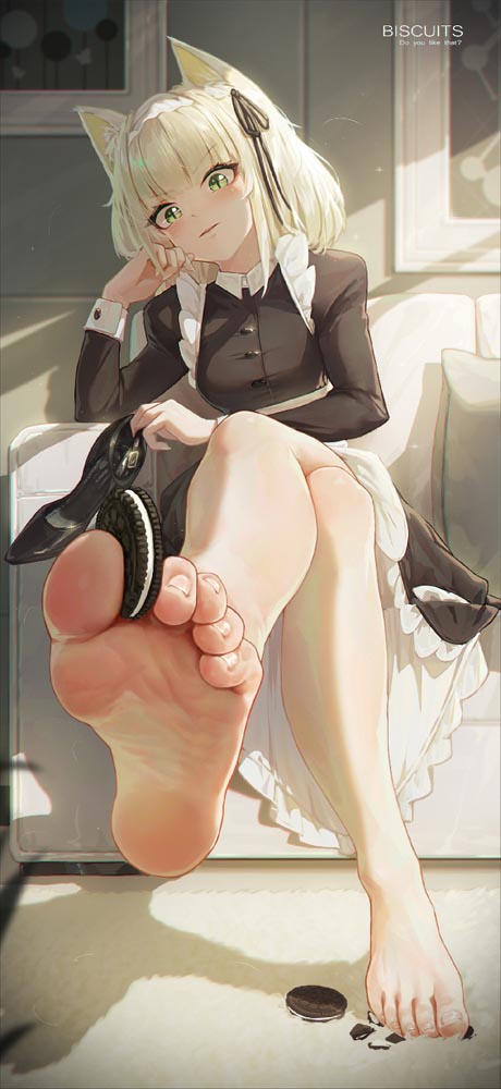 每日好图：二次元足控美图#白丝裸足捆绑拘束【画师ICECAKE】