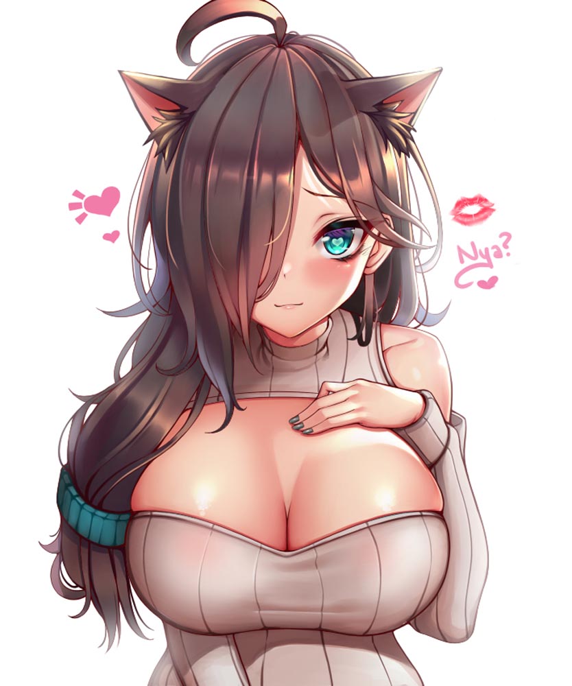 每日好图：二次元巨乳猫耳娘#插画精选【画师Kaptivate】