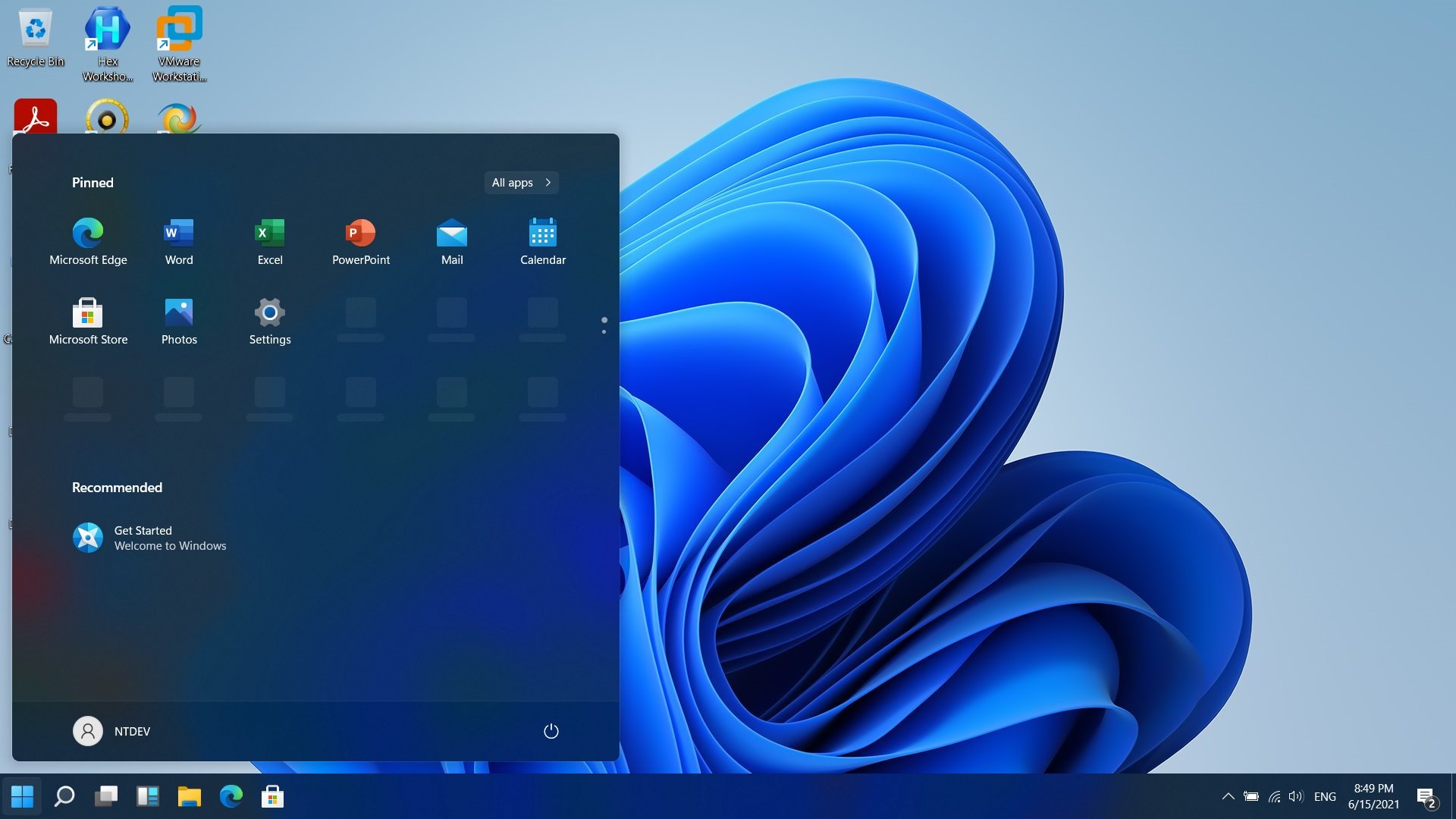 微软下一代操作系统 Windows 11 桌面UI泄露
