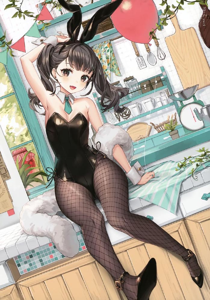 每日好图：兔女郎插画集[GAKAKU (よろず)] へそ×バニー ​​​
