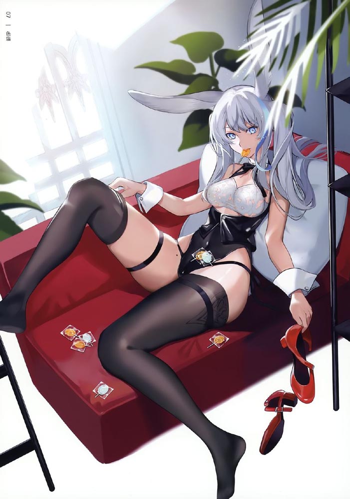 每日好图：兔女郎插画集[GAKAKU (よろず)] へそ×バニー ​​​