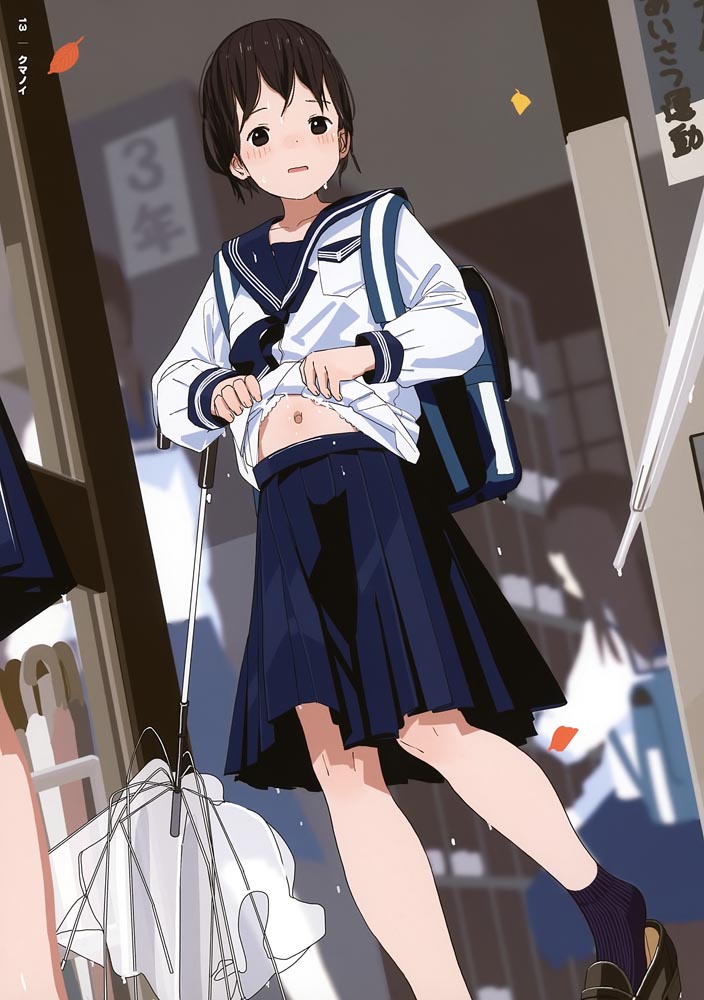 每日好图：肚脐×黑丝插画集[GAKAKU (よろず)] へそ×タイツ