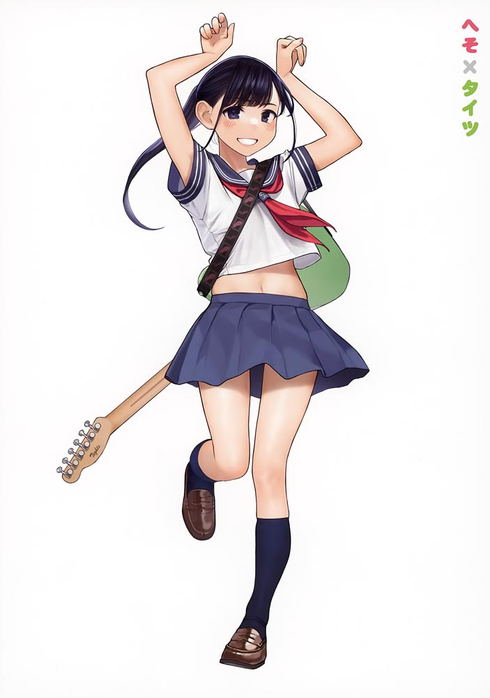 每日好图：肚脐×黑丝插画集[GAKAKU (よろず)] へそ×タイツ