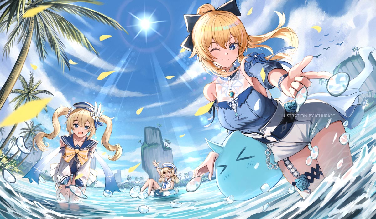 P站二次元美少女插画#午安原神【210626】