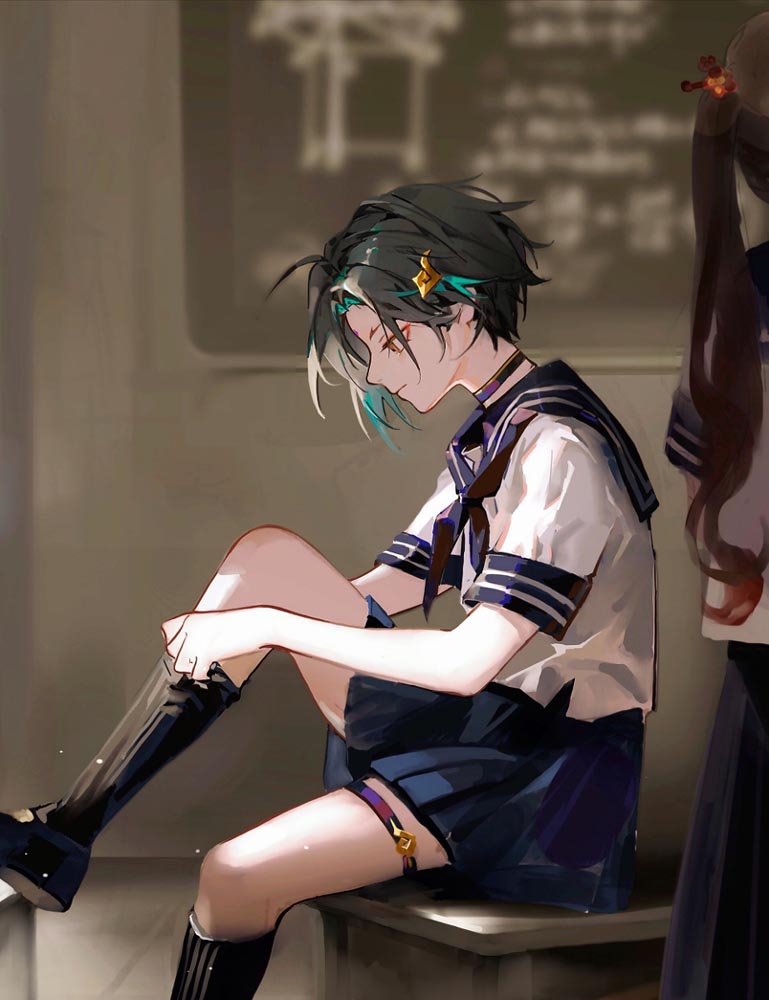 P站二次元美少女插画#午安原神【210626】