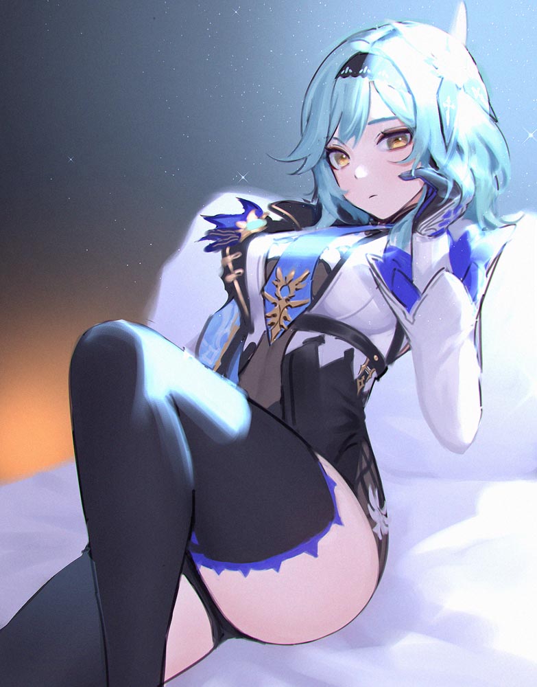 P站二次元美少女插画#晚安原神【210627】