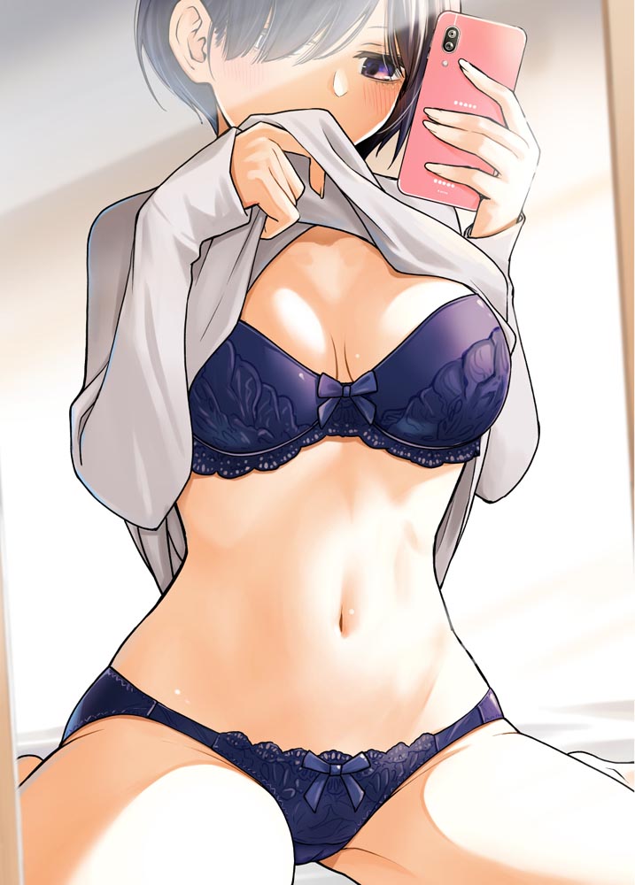 推特小漫：“不知为何每天向我报告内衣颜色的女孩们”【画师：DOJI RO】