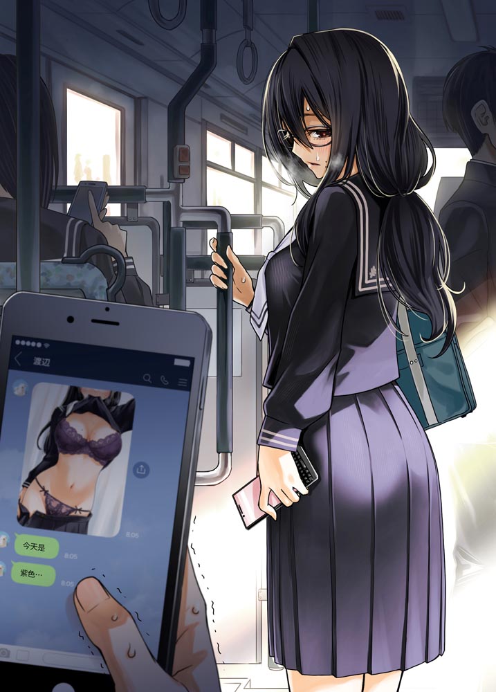 推特小漫：“不知为何每天向我报告内衣颜色的女孩们”【画师：DOJI RO】
