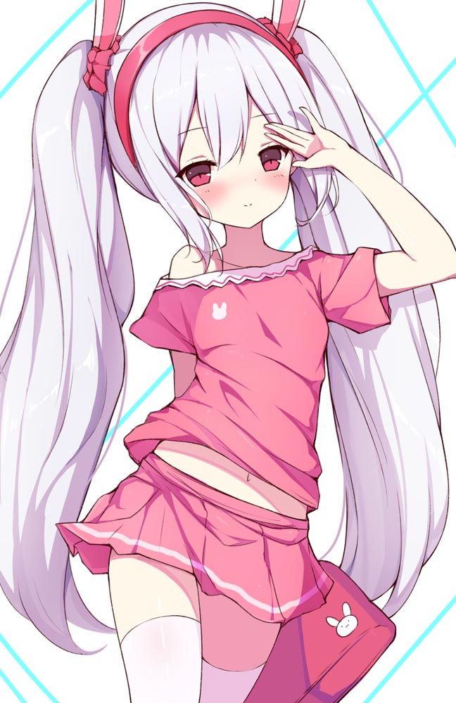 每日好图：白毛萝莉！P站二次元美图【画师：いろかり】