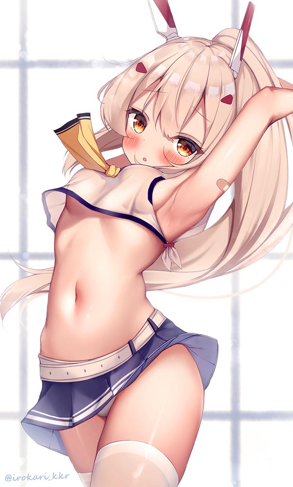 每日好图：白毛萝莉！P站二次元美图【画师：いろかり】