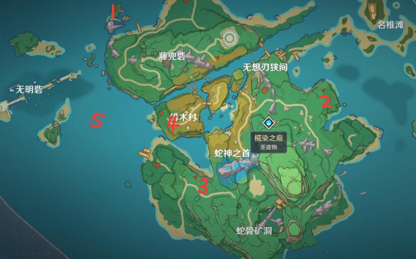 原神稻妻攻略：八酝岛 “遗落文本” 宝箱