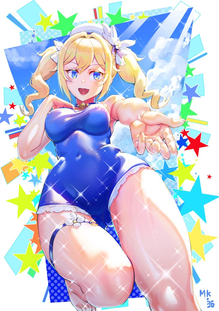 二次元美少女同人图#晚安原神【210803】