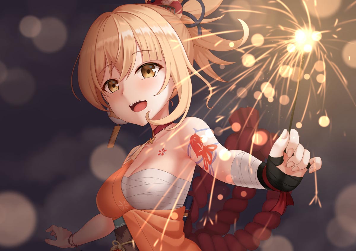 二次元美少女同人图#早安原神【210719】