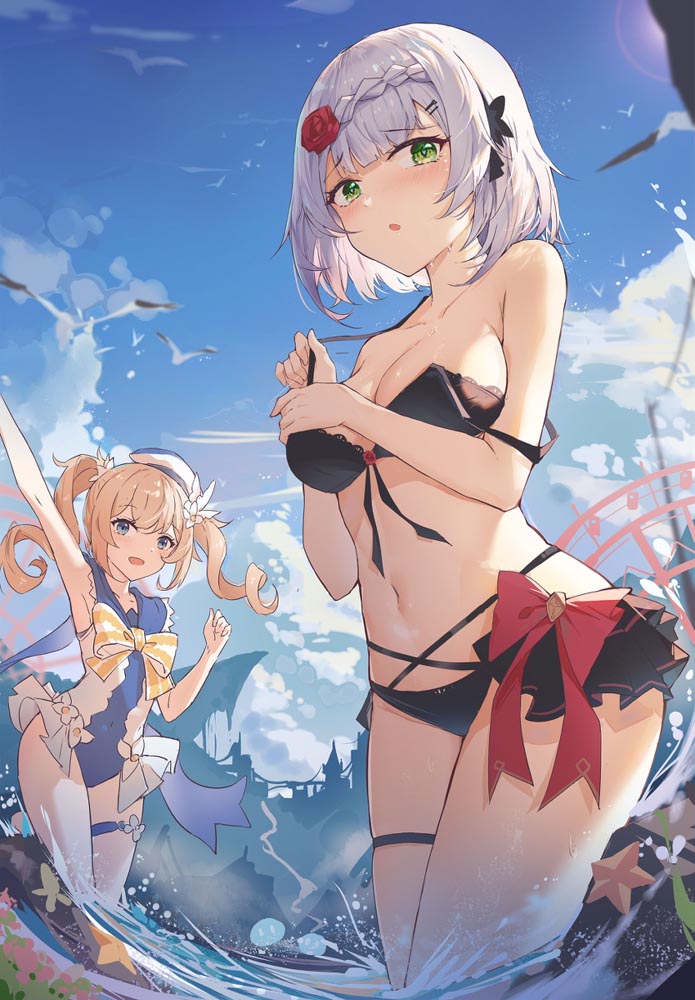 日系插画美图#晚安原神【210813】