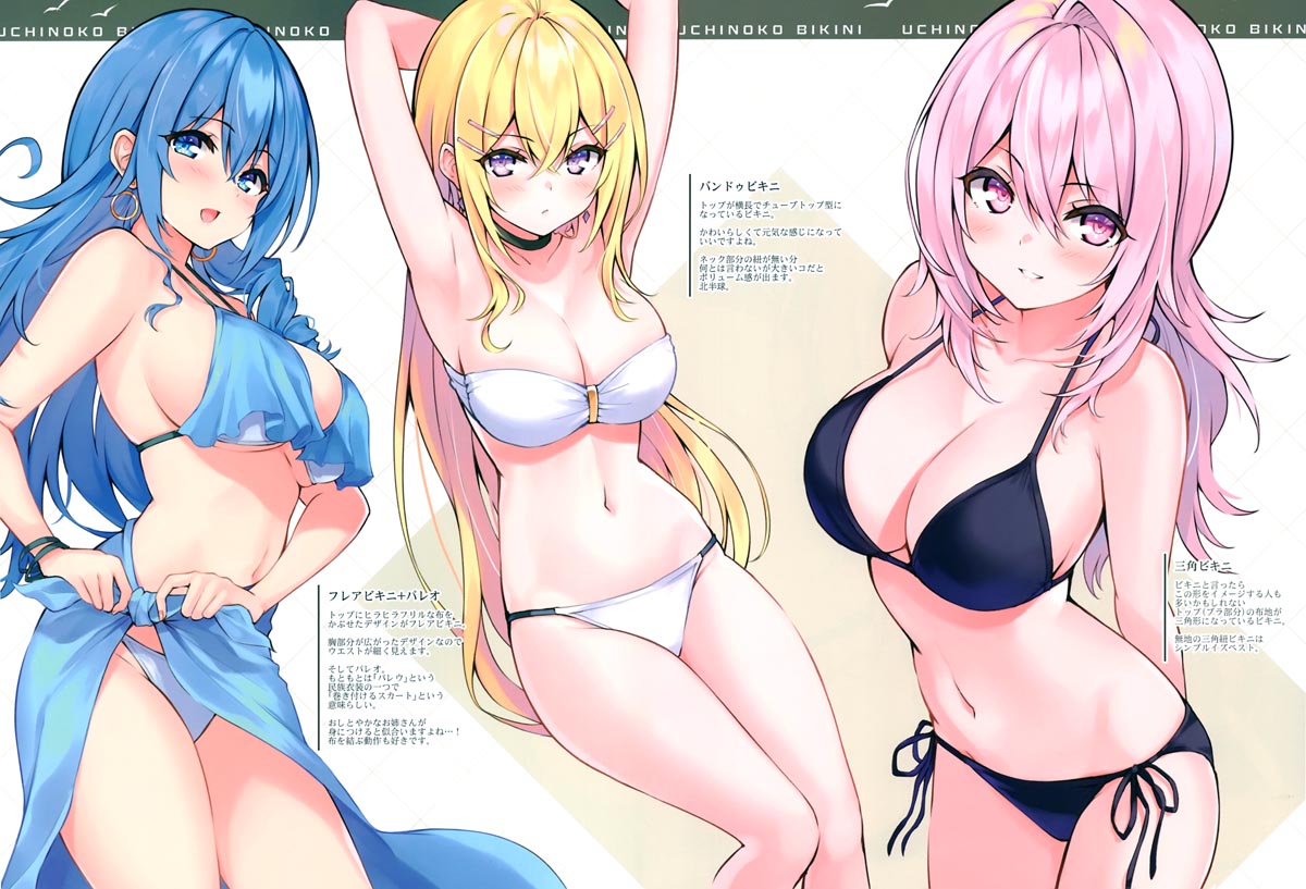 泳装画集： UCHINOKO BIKINI 3 【LA-GO-ON (緋仙カエデ)】