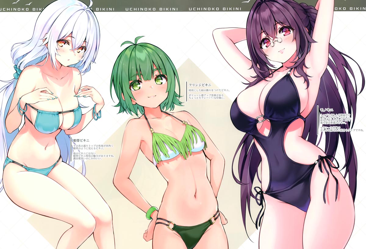 泳装画集： UCHINOKO BIKINI 3 【LA-GO-ON (緋仙カエデ)】