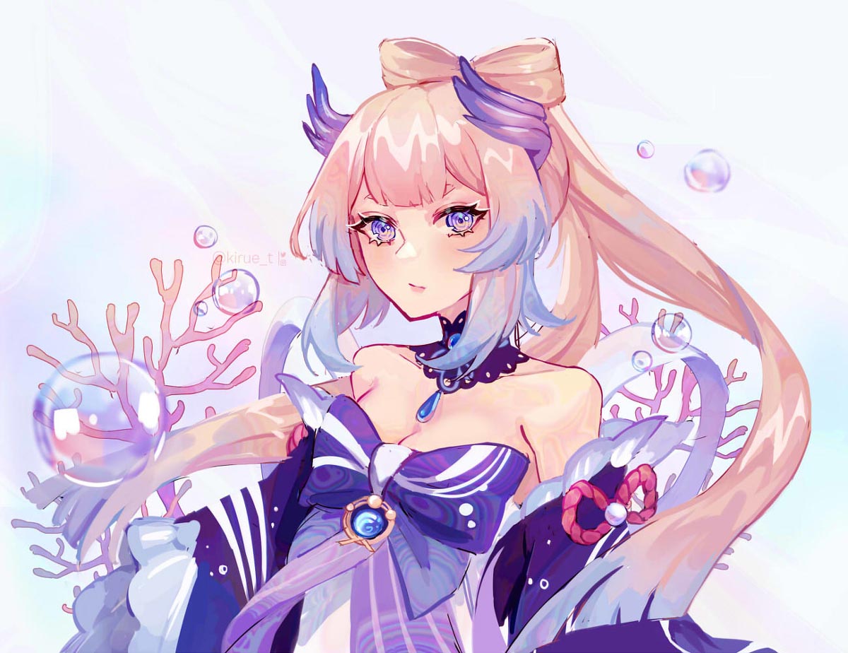 二次元游戏插画#晚安原神【210814】