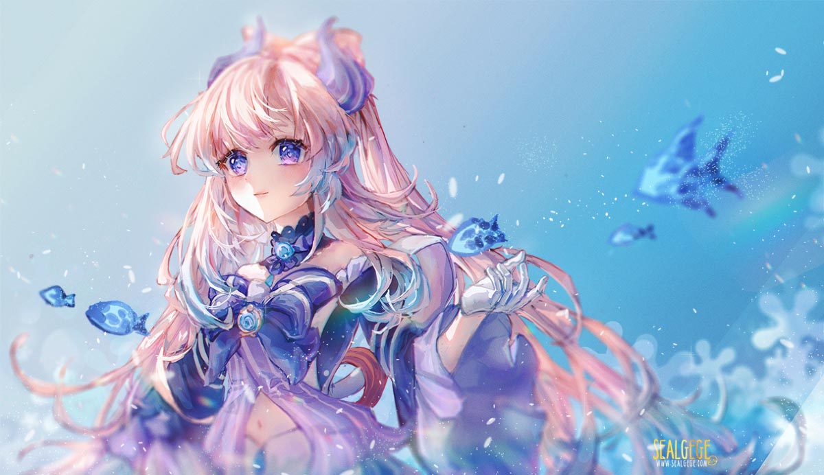 二次元美少女同人图#早安原神【210823】
