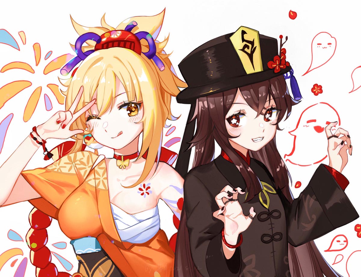 二次元美少女同人图#午安原神【210823】