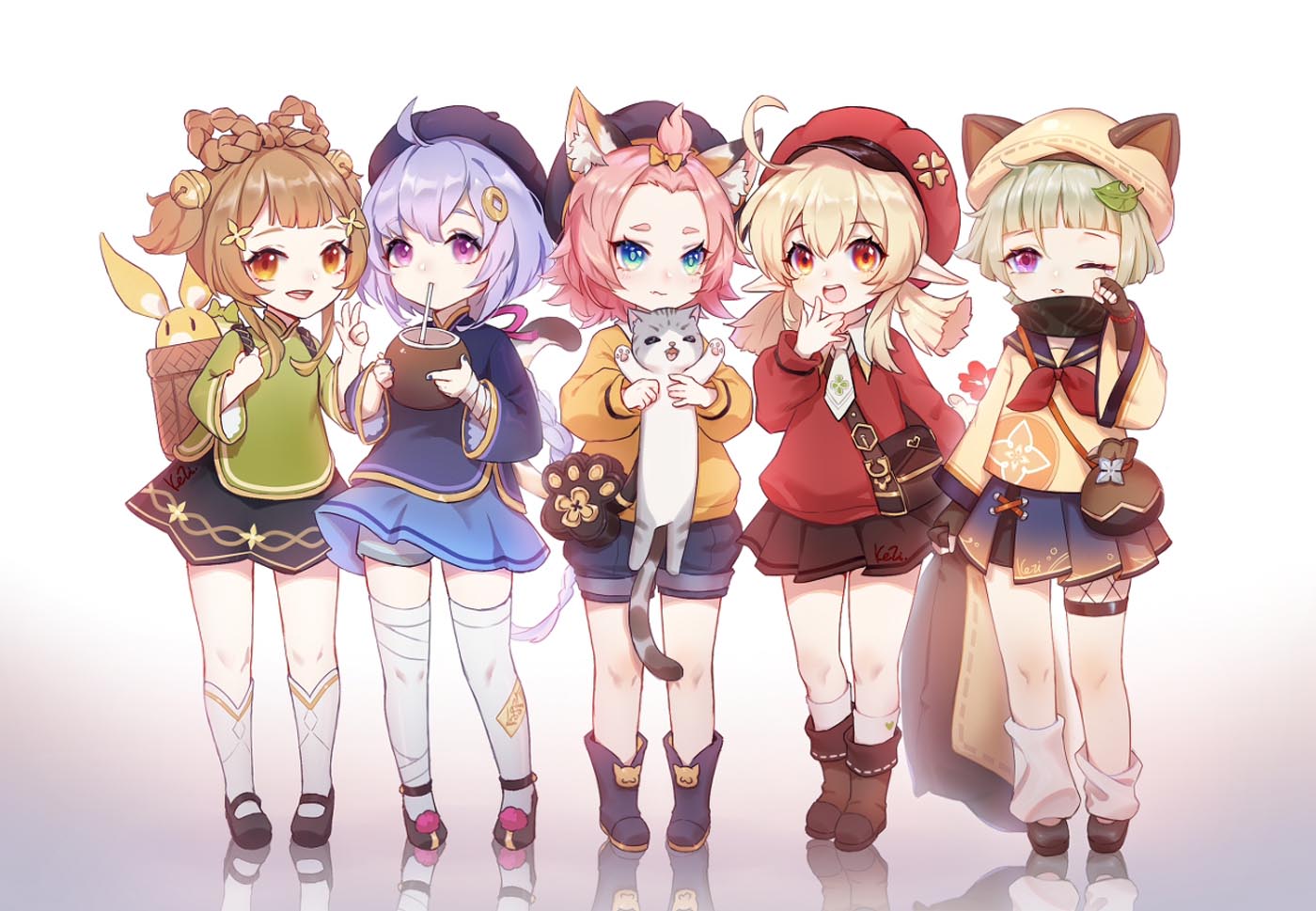 二次元美少女同人图#早安原神【210824】