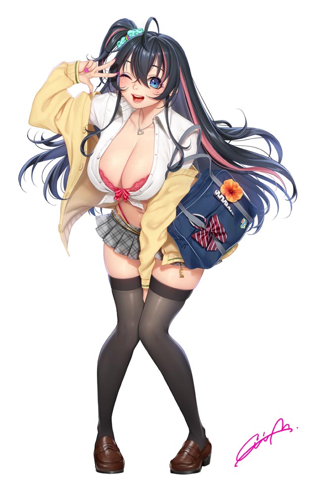 每日好图：二次元性感美少女插画精选【画师：柾見ちえ】