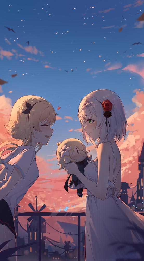 二次元美少女插画#晚安原神【210828】
